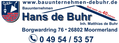 Bauunternehmen Hans de Buhr Logo